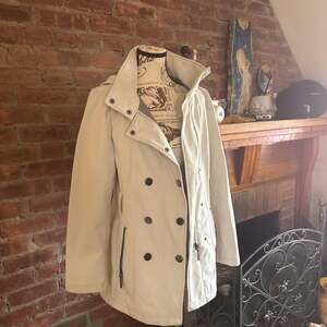 Calvin Klein Hooded Trench Coat XS Water Wind Resistant 75N